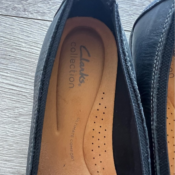 Clarks Collection Ballet Flats Black Women's Size 9 Balletcore Neutral Comfy - Picture 3 of 7